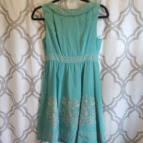 Nanette Lepore Silk Embroidered Dress 2 - Picture 4 of 5